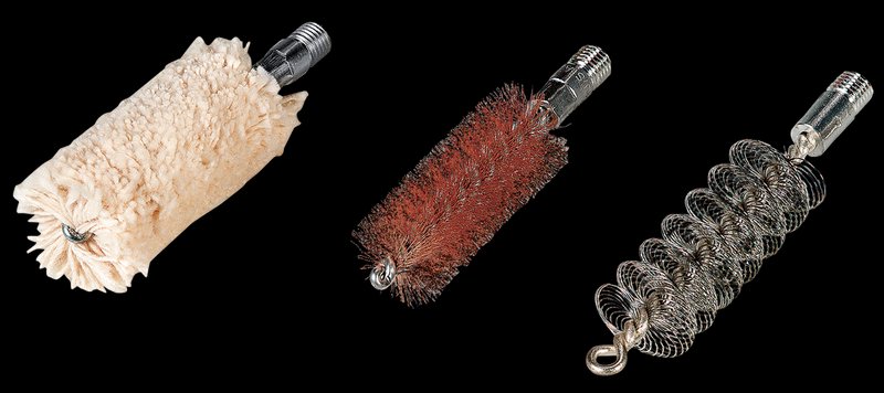 Hoppes 1454BK .22 Caliber Brush & Swab Kit (3-Pack) Bronze & Cotton