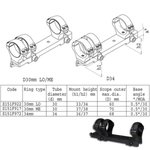 SAKO TRG Scope Mount 3 Ring 30 mm LO