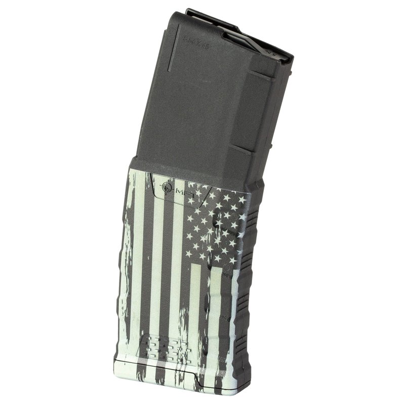 Mission First Tactical AR-15 5.56 Magazine 30-Round B&W American Flag