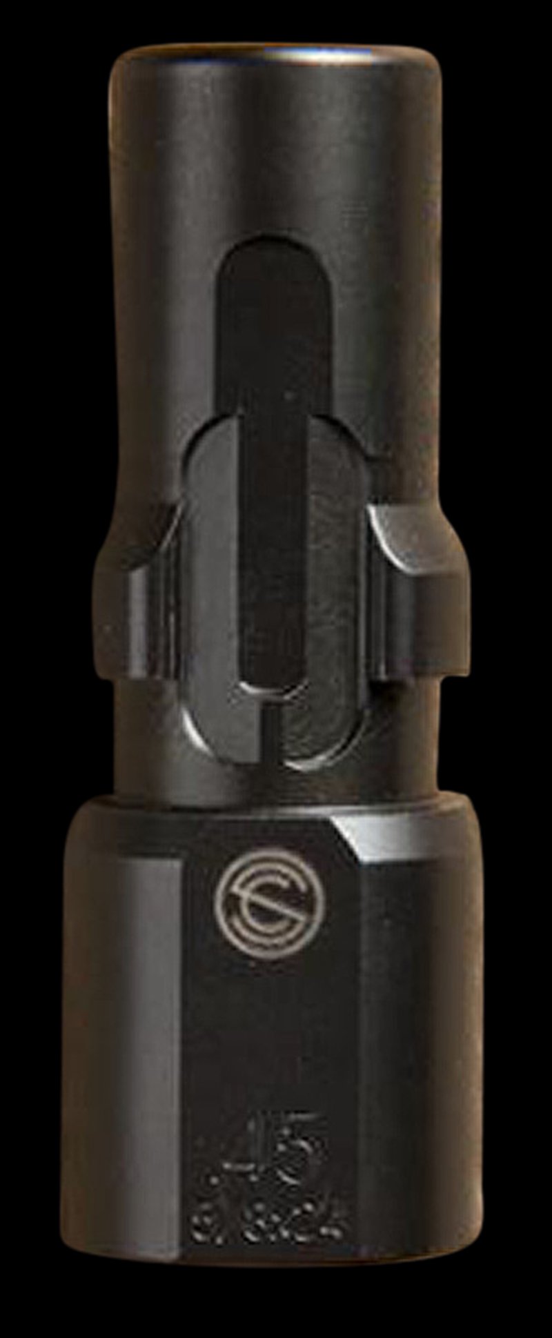 SilencerCo 3-Lug Muzzle Device for .45 ACP - 5/8x24 Thread - Matte Black AC2603