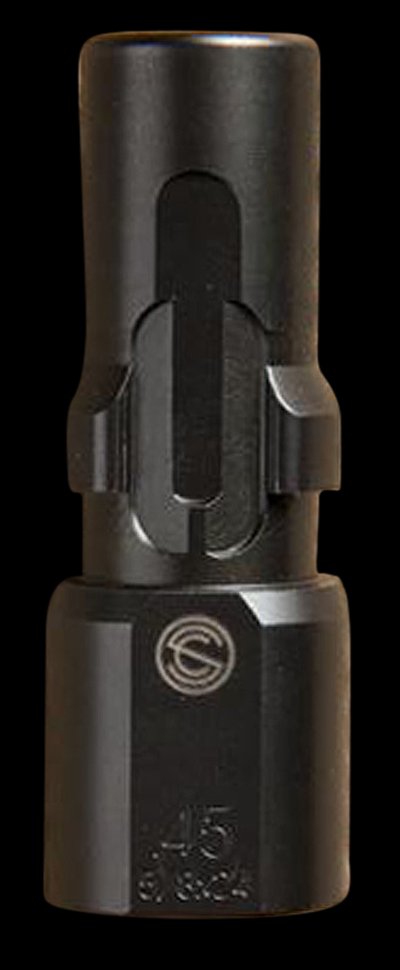 SilencerCo 3-Lug Muzzle Device for .45 ACP - 5/8x24 Thread - Matte Black AC2603