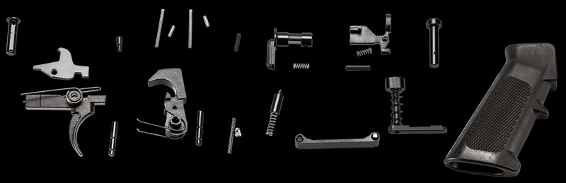 Aim Sports ARCLPK AR-15 Lower Parts Kit w/ Trigger & Safety + Black Polymer Grip