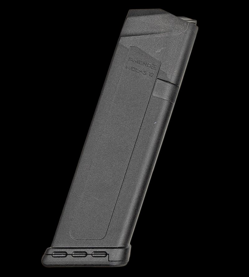 Amend2 MOD-3 Glock 17 9mm 17-Round Polymer Magazine Black G17MOD3BLK17