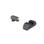 AmeriGlo Tritium Sight Set Glock Rear 1L Tall Green/White Front 220