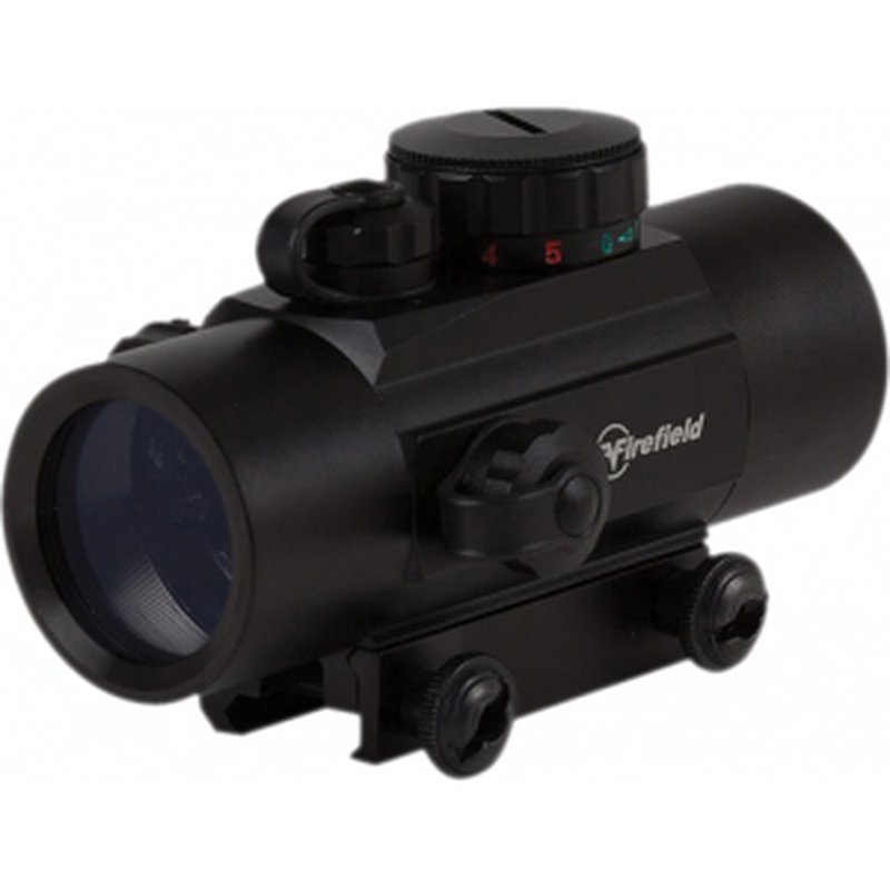 Firefield FF26008 Agility 1x 30mm Obj Unlimited Eye Relief Multi-Reticle Black Matte