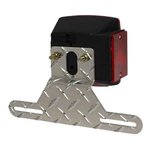 C.E. Smith Boat Trailer License Plate Bracket 9-1/4in Aluminum Tread