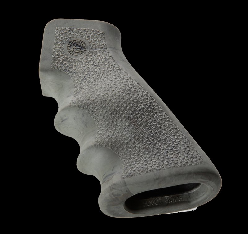 Hogue OverMolded AR-15/M16 Rubber Grip with Finger Grooves Ghillie Green