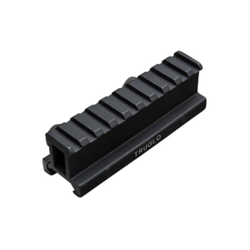TRUGLO 1-Piece Picatinny Rail Riser Matte Black