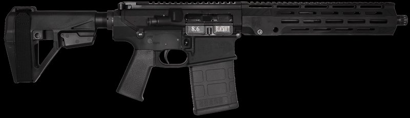 Diamondback DB10 8.6 Blackout 12in Barrel 11in M-LOK Handguard SBA5 Brace
