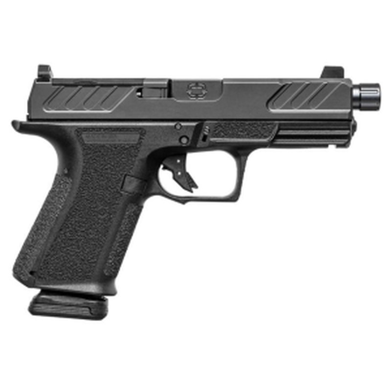 Shadow Systems MR920 Foundation 9mm Pistol - 4" Threaded Barrel - Black - 15rd - Night Sights