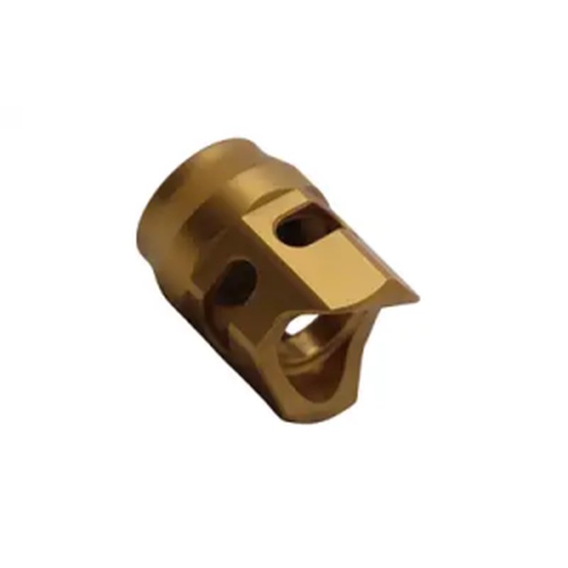 True Precision Cobra Comp Muzzle Device 1/2x28 Gold Titanium Nitride