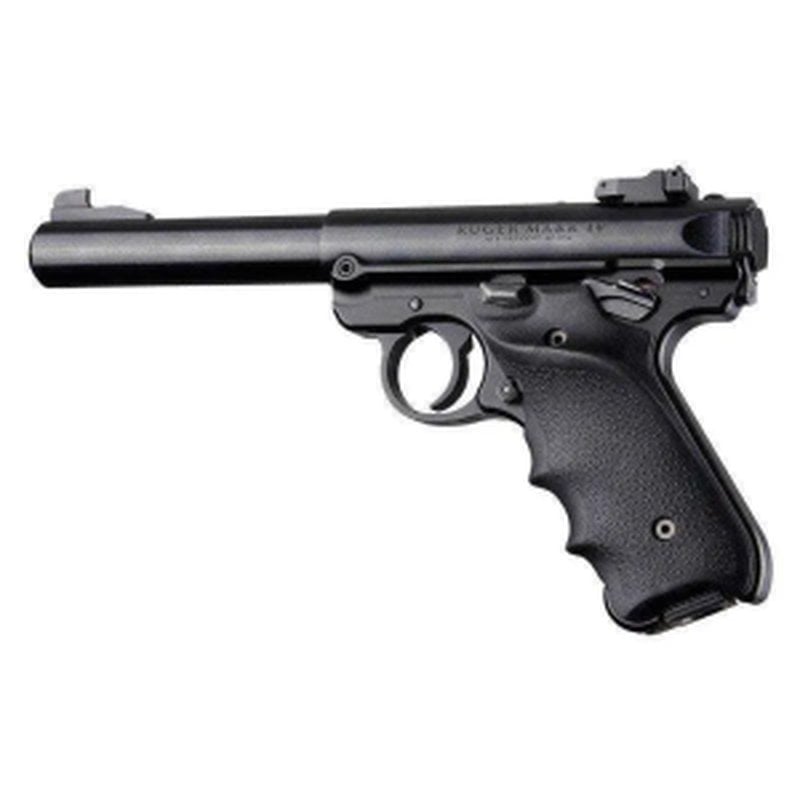 Hogue Ruger MKIV Rubber Grip with Finger Grooves and Right Hand Thumb Rest Black