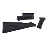 Arsenal NATO Length Complete AK Stock & Handguard Set, Polymer Black