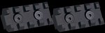 Samson Evolution Accessory Rail 2 Black Aluminum Rail Kit