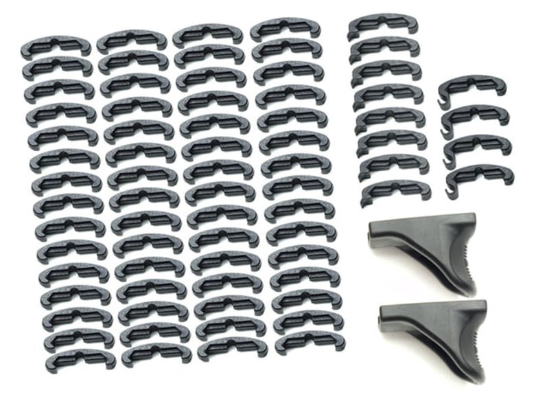 LaRue Tactical HandStop and IndexClip Combo Black Rail Mount Kit