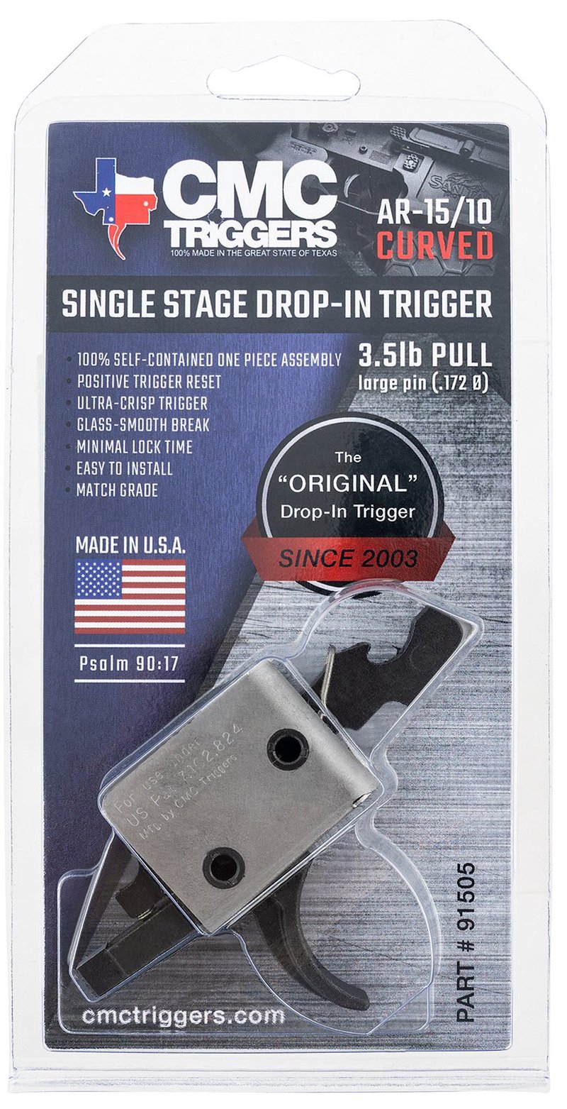 CMC Triggers Drop-In Single-Stage Curved AR-15 Trigger
