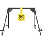Caldwell Swinging Rifle AR500 Steel Hanging Target Stand, Black/Yellow
