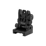 UTG ACCU-SYNC Spring-loaded AR15 Flip-up Rear Sight, Black - MNT-957