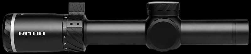 Riton Optics 5T110LFI23 Tactix Black 1-10x24mm 30mm Tube Illuminated 3OT Reticle