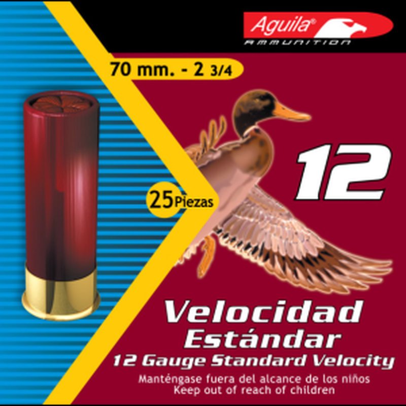 Aguila 1CHB1218 Field 12 GA 2.75 Inch 1 1/8 Oz #8 Shot Ammunition
