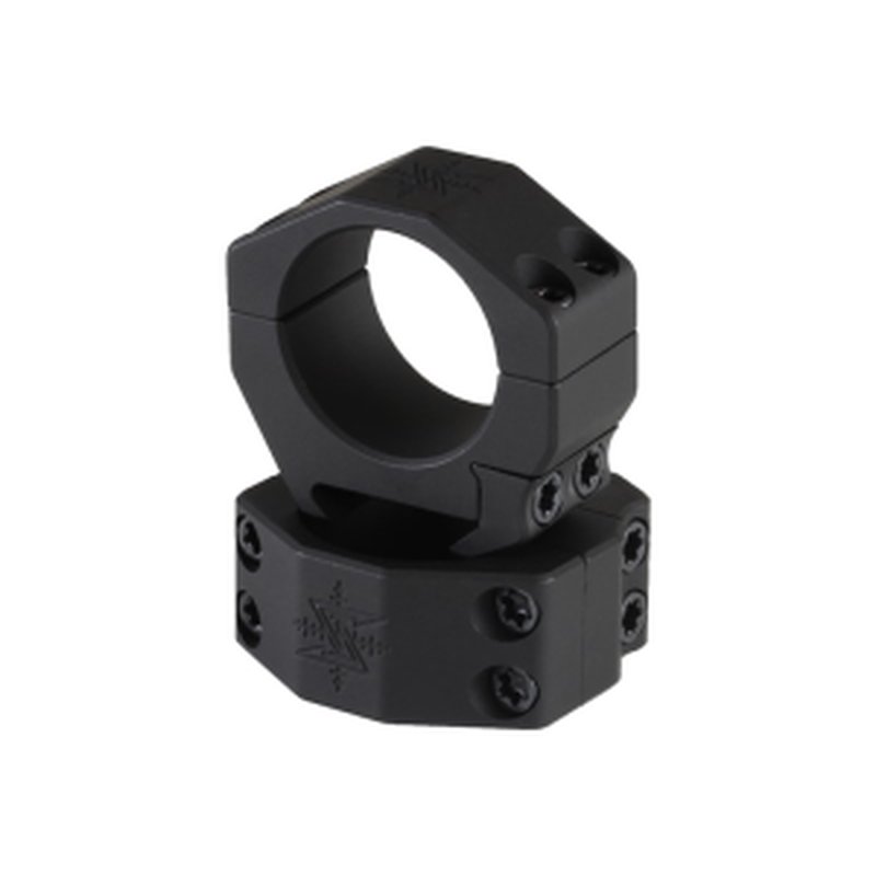 Seekins Precision 0010620010 Scope Ring Set Matte Black Anodized Aluminum 30mm Tube Medium Picatinny Rail Mount