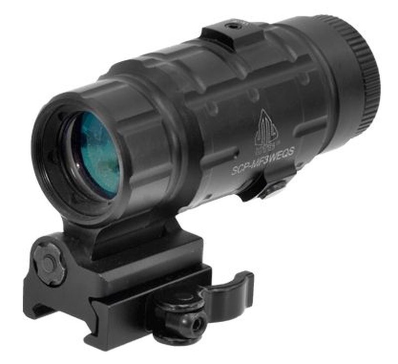 UTG Pro 3X Magnifier Flip-To-Side QD Mount SCPMF3WEQS