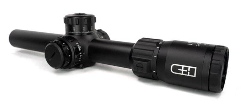 C&H Precision Weapons LPVO 2-12x24mm 30mm Tube Rifle Scope, First Focal Plane RD-LPVO-RD, Color Black, Tube Diameter: 30 mm
