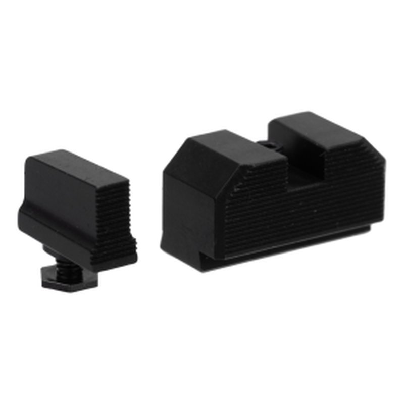 Night Fision Blacked Out Stealth Optic Height Sight Set for Glock 17/19/45 with Direct RMR/507c/508t