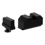 Night Fision Blacked Out Stealth Optic Height Sight Set for Glock 17/19/45 with Direct RMR/507c/508t