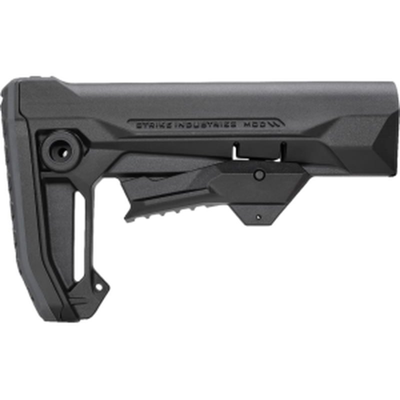 Strike Industries STRIKEESMOD2BK MOD2 Rifle Stock Black Polymer Compatible w/ AR Style Buffer Tubes