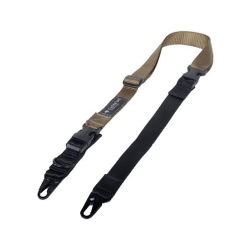 CrossTac Tactical Single/Double Point Rifle Sling Hook Nylon Coyote
