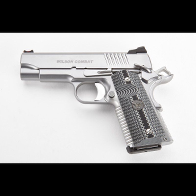 Wilson Combat ACP Compact Handgun 9mm 4 Inch Stainless Glass Bead Blast