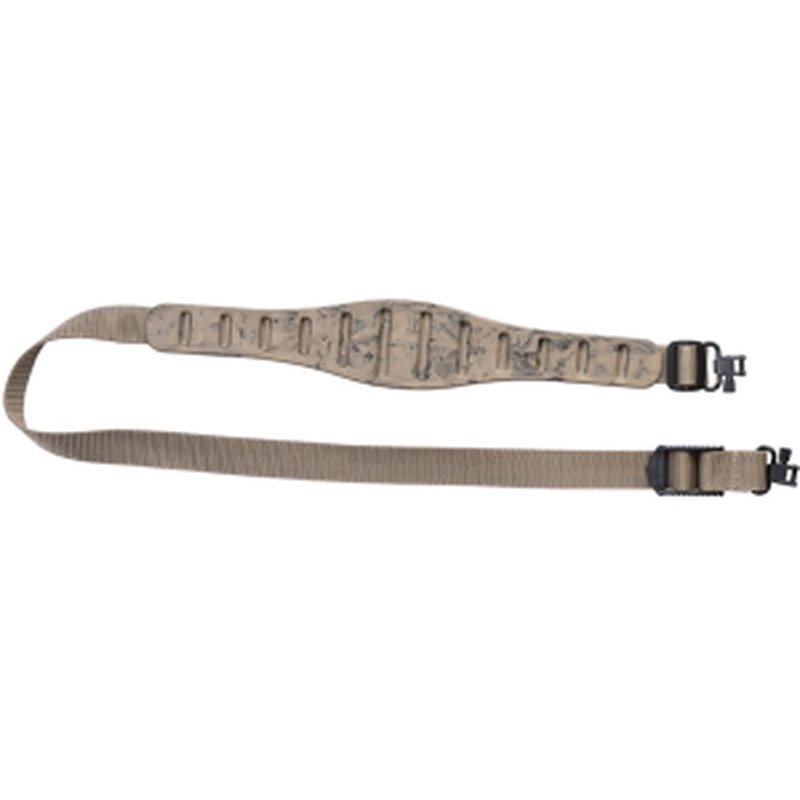 Quake Claw Contour Rifle Sling with Swivels Nylon Rubber Sand