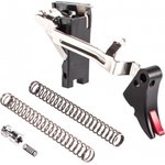 Zev Fulcrum Adjustable Trigger FULADJDRP9BR for Glock 17/19/26 Gen 1-3 black/red