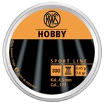 RWS Hobby .177 Cal 7.0 Grains Wadcutter 300ct
