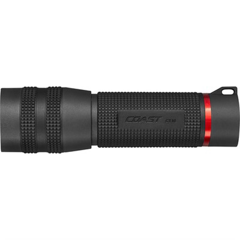 Coast GX10 Flashlight 550 Lumens Pure Beam Twist Focus, Black