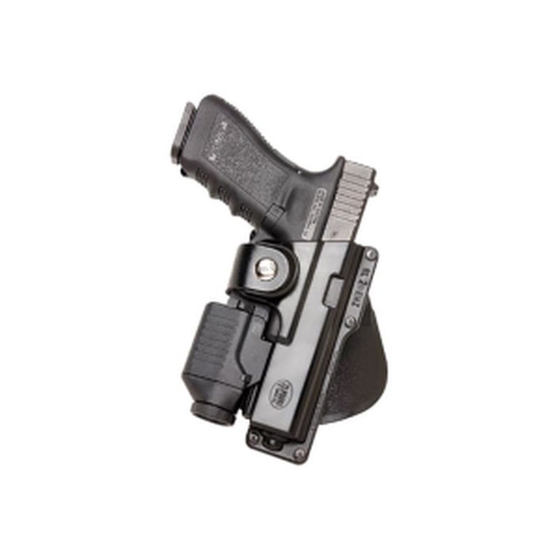 Fobus GLT19RP GLT RH holster for Glock 19/23/32 with light or laser, black polymer