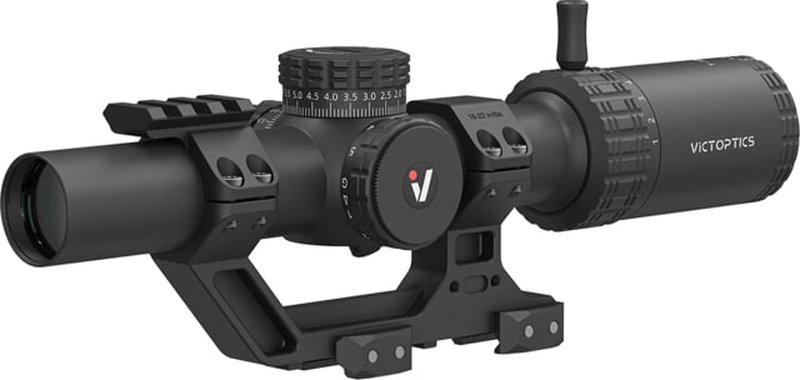 Vector Optics VictOptics S10 1-10x24 30mm Tube LPVO Rifle Scope w/ 1-Piece Extreme High Picatinny AR Mount Kit, Second Focal Palne