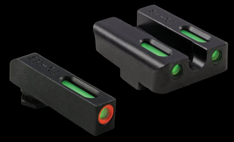 Truglo TFX Pro Glock Night Sight Set Green Tritium Fiber-Optic Orange Front Ring TG13GL1PC