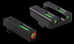 Truglo TFX Pro Glock Night Sight Set Green Tritium Fiber-Optic Orange Front Ring TG13GL1PC