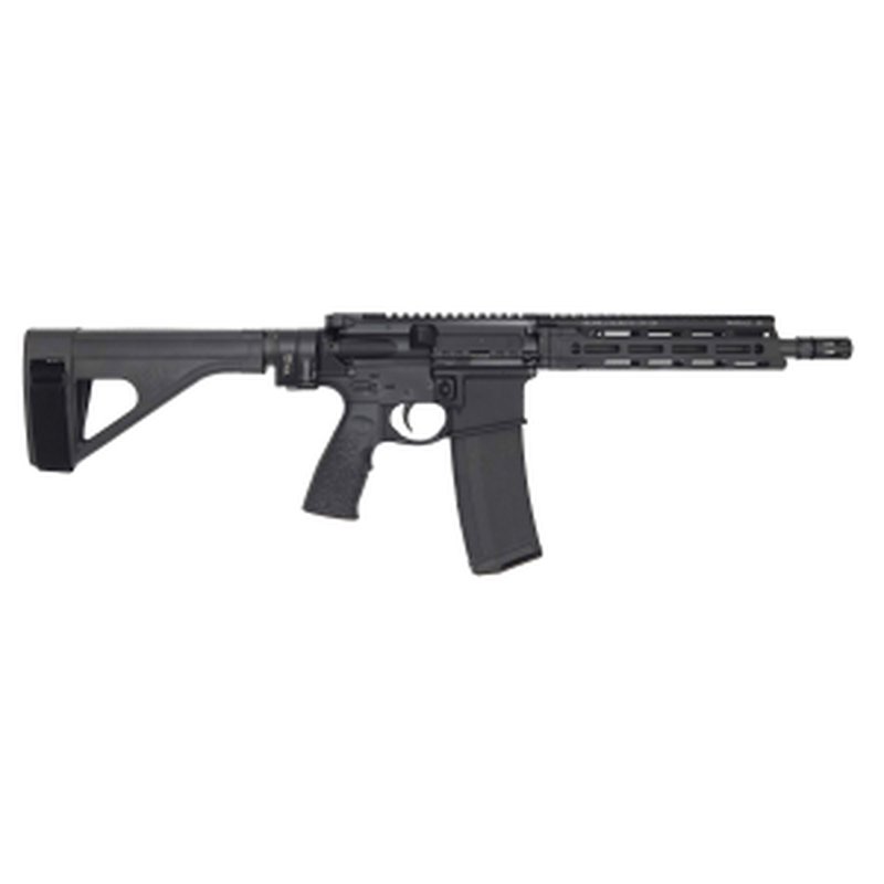 Daniel Defense DDM4 V7 P, 5.56mm, 10.3\" Barrel, 1- 32rd Magazine, Black, Law Tactical Folding Brace, Pistol