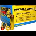 Buffalo Bore Ammunition 3G/20 45 Colt +P Lead-Free Barnes XPB 225 GR 20rd Box