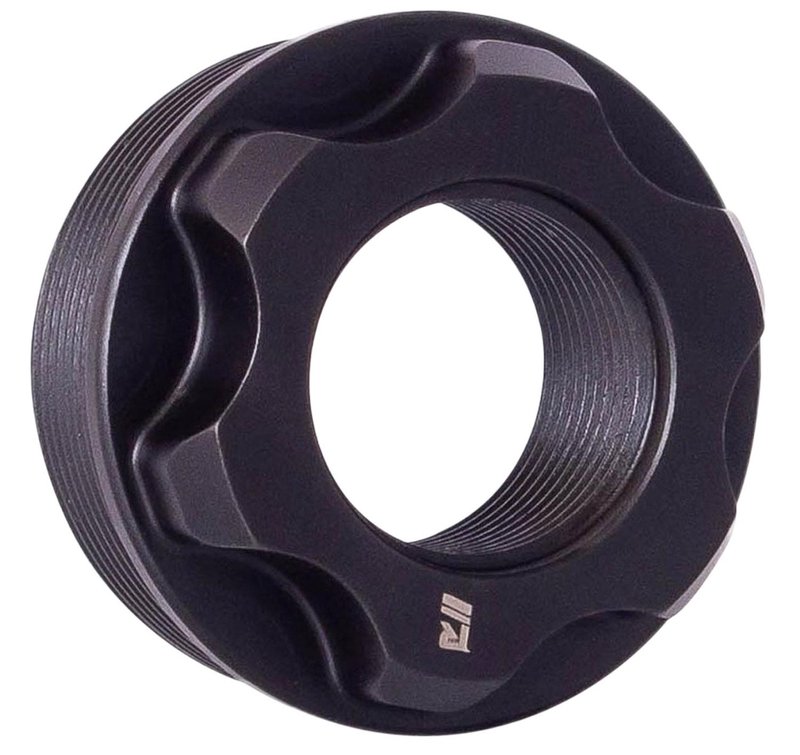 Rugged Suppressor Fixed Barrel Mount 11/16\"-24 tpi for Rugged Obsidian 45/9, Black - OF008