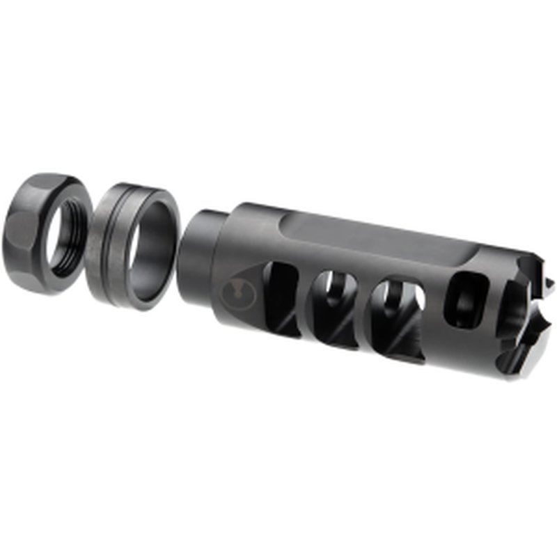 Ultradyne Mercury Compensator Muzzle Brake with Timing Nut 6.5mm 5/8"-24 Thread Stainless Steel Nitride