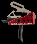 Rise Armament RA-535 AR Platform Single-Stage Trigger 3.5 lb Red Housing RA535BLKARP