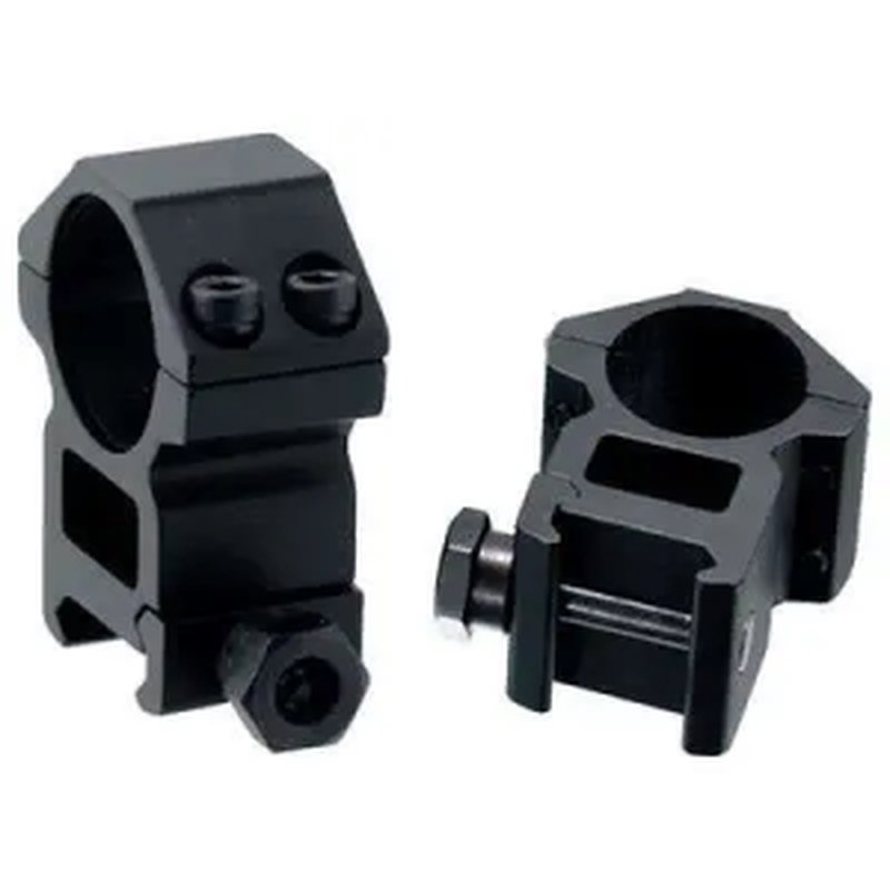 Leapers UTG 1-Inch High Profile Matte Black Picatinny Weaver Rings