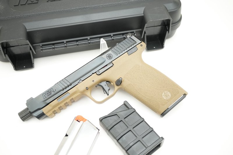 Smith & Wesson M&P 5.7 Pistol 5.7x28 Threaded Barrel FDE Frame