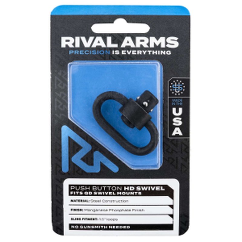 Rival Arms Heavy-Duty Quick-Detach Sling Swivel 1.25 in Loop