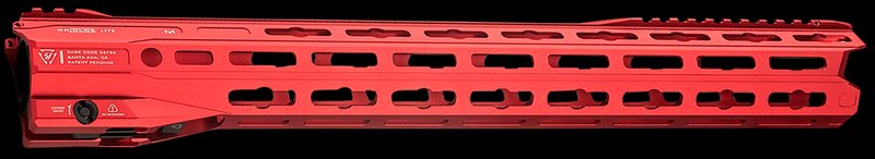 Strike GridLok Lite AR-15 M-LOK Handguard with Quick Rail Detach Built-In BUIS 17in Red