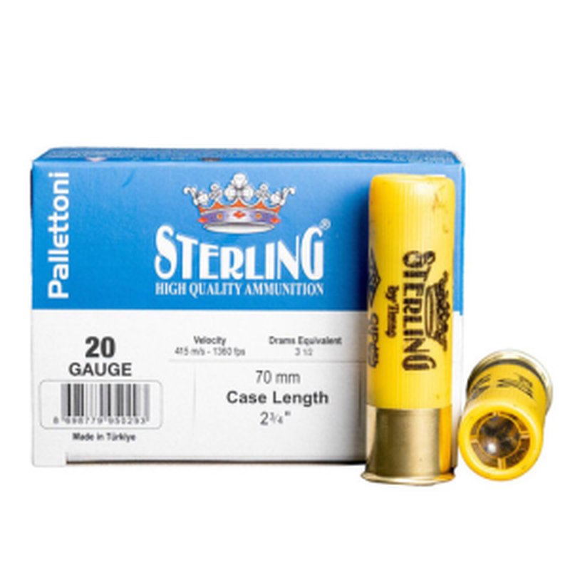 Sterling Big Game Buckshot 20 Gauge Shotshell 2-3/4 Inch 1295 FPS 00 Buck 10 Round Box
